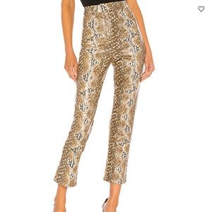 Lovers + Friends Pants - Faux Leather Snakeskin Pants Lovers + Friends Pants - Faux Leather Snakeskin Pants